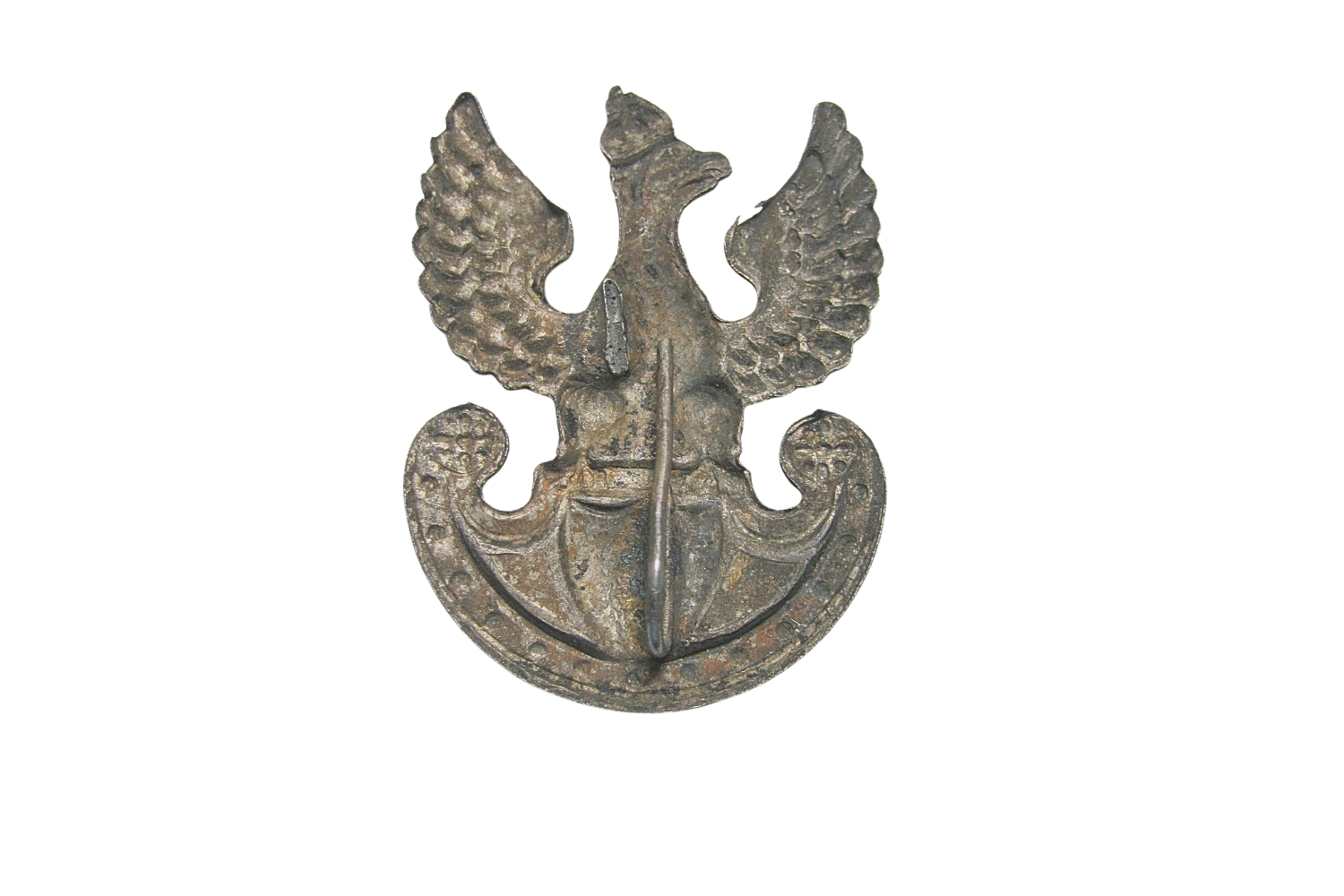 Orzeł legionowy wz.17 produkcji Chylińskiego stalowy- rzadkość