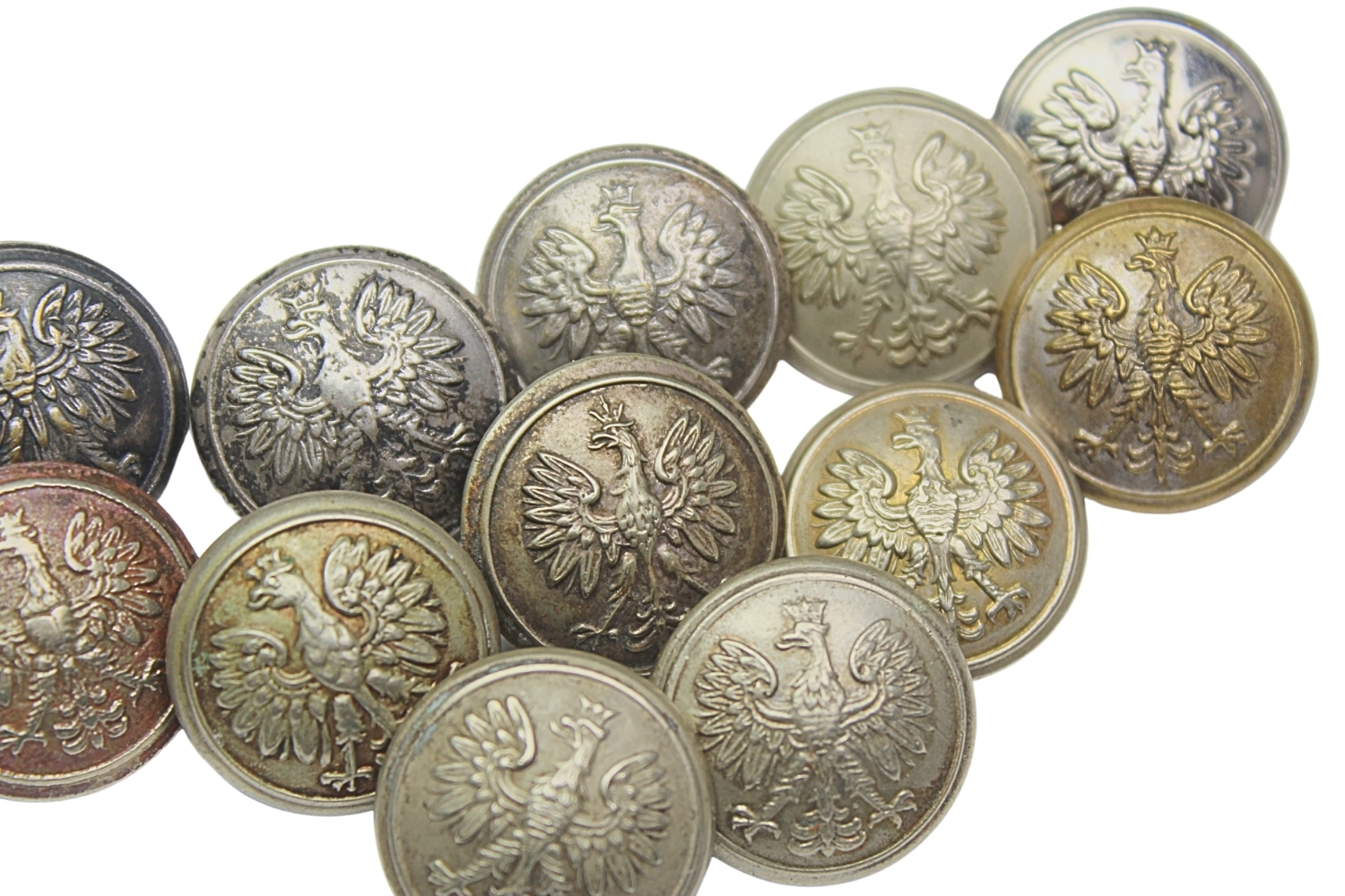 II RP Zestaw guzików Mundurowych wz.28