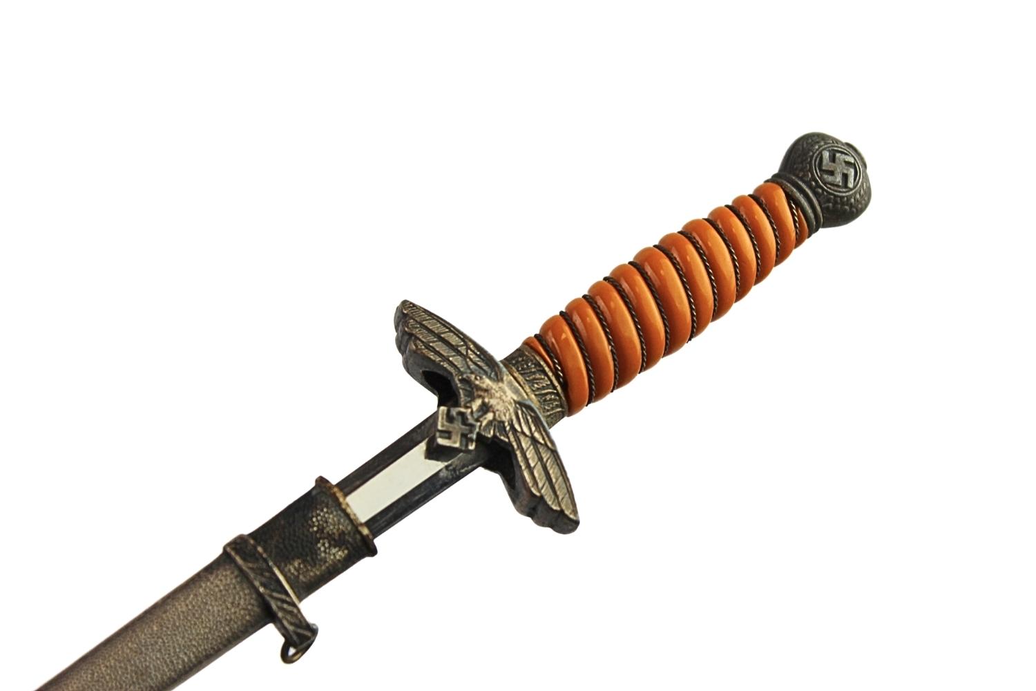 Kordzik Luftwaffe E.&F. Horster Solingen miniaturowy 