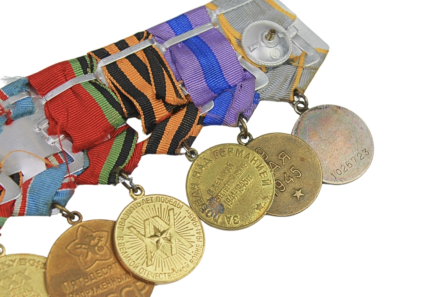 Szpanga z 7 medalami ZSRR