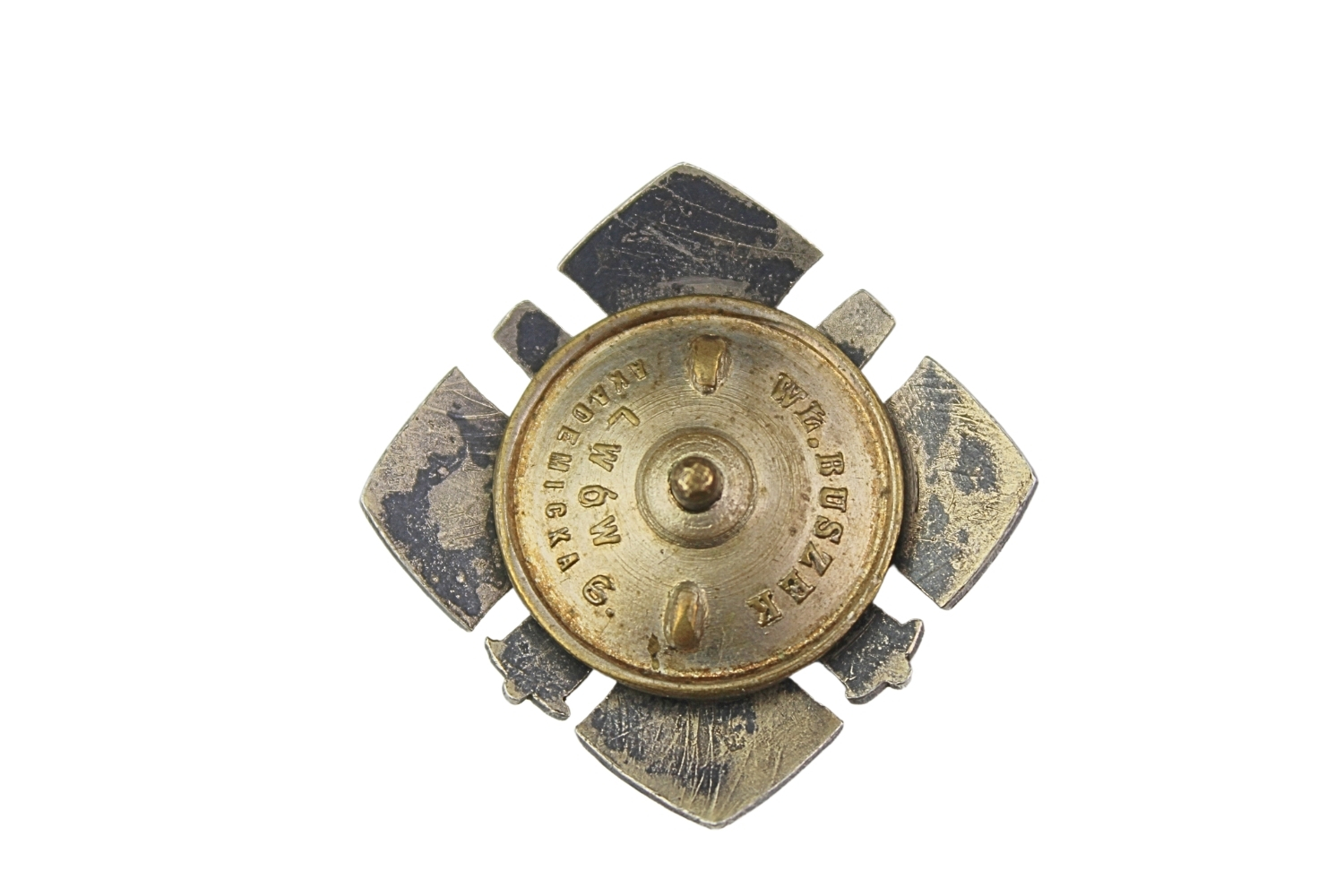 II RP Odznaka oficerska 6 Pułk Artylerii Polowej Kraków Srebro 