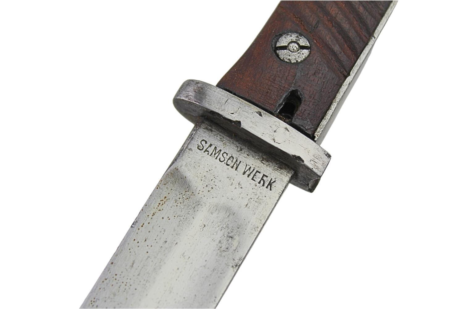 Bagnet niemiecki S14 Samson Werk z pochwą zastępczą