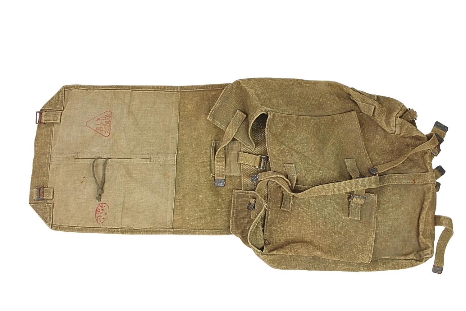 II RP Plecak Tornister wz.33 P.Z.U. Poznań 1937