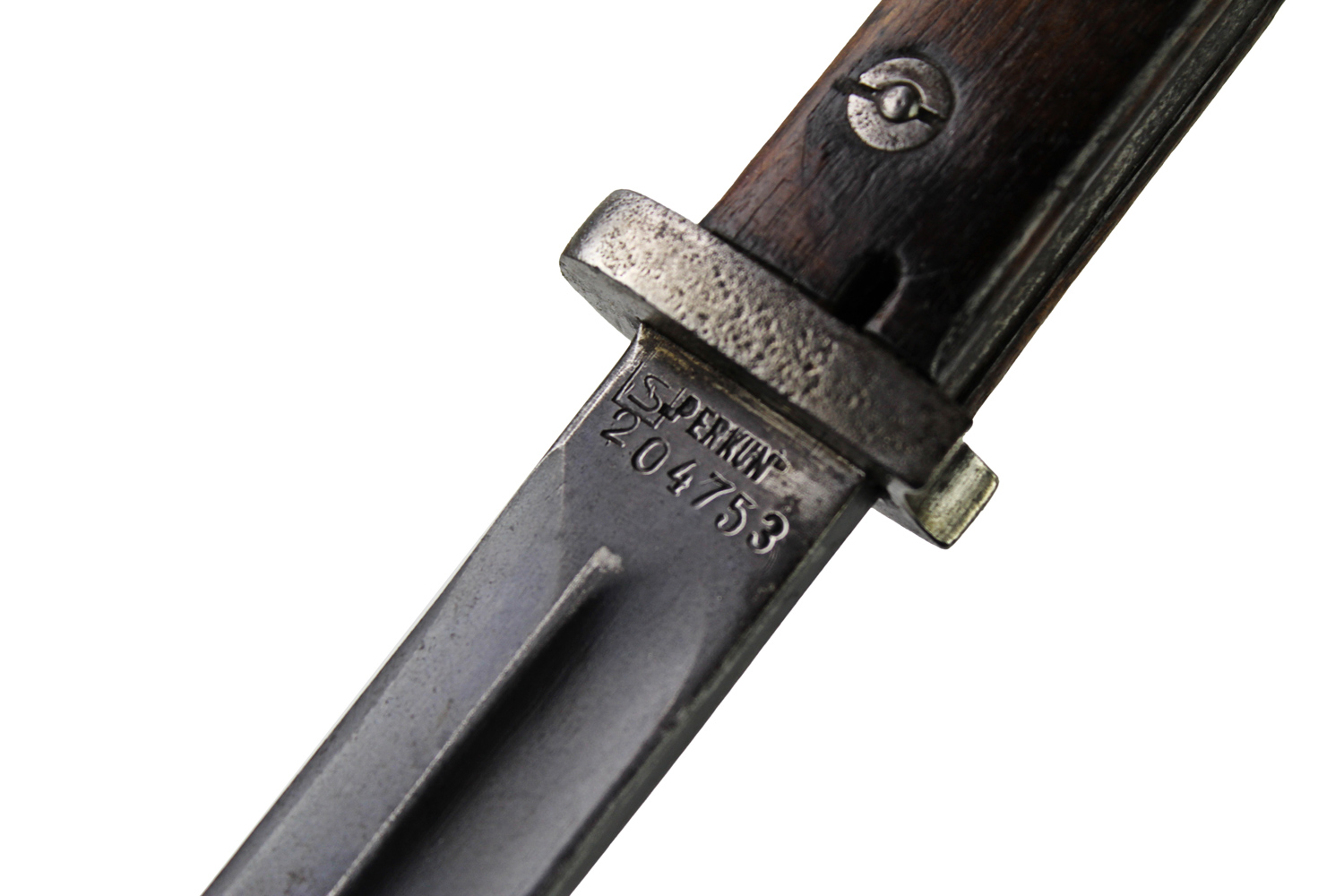  II RP Bagnet wz.24 Perkun z oznaczeniem wzoru zniemczony