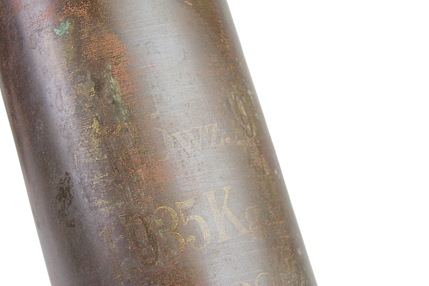 II RP ŁUSKA Z POCISKIEM armata 105mm SCHNEIDER wz.1913 Skorupa Dekoracyjna