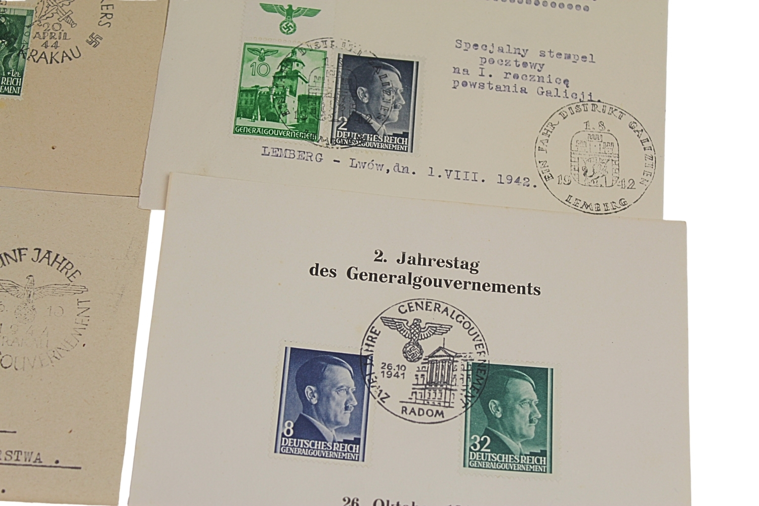 ZESTAW Znaczków GENERALNE GUBERNATORSTWO