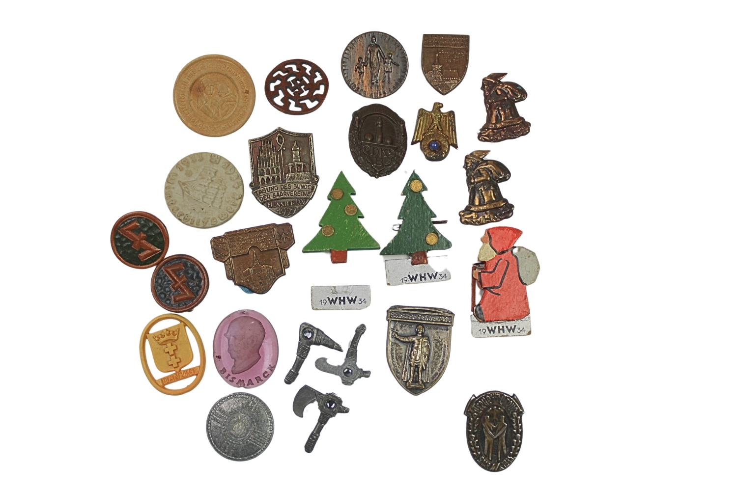 Duży zestaw niemieckich odznak pomoc zimowa WHW 