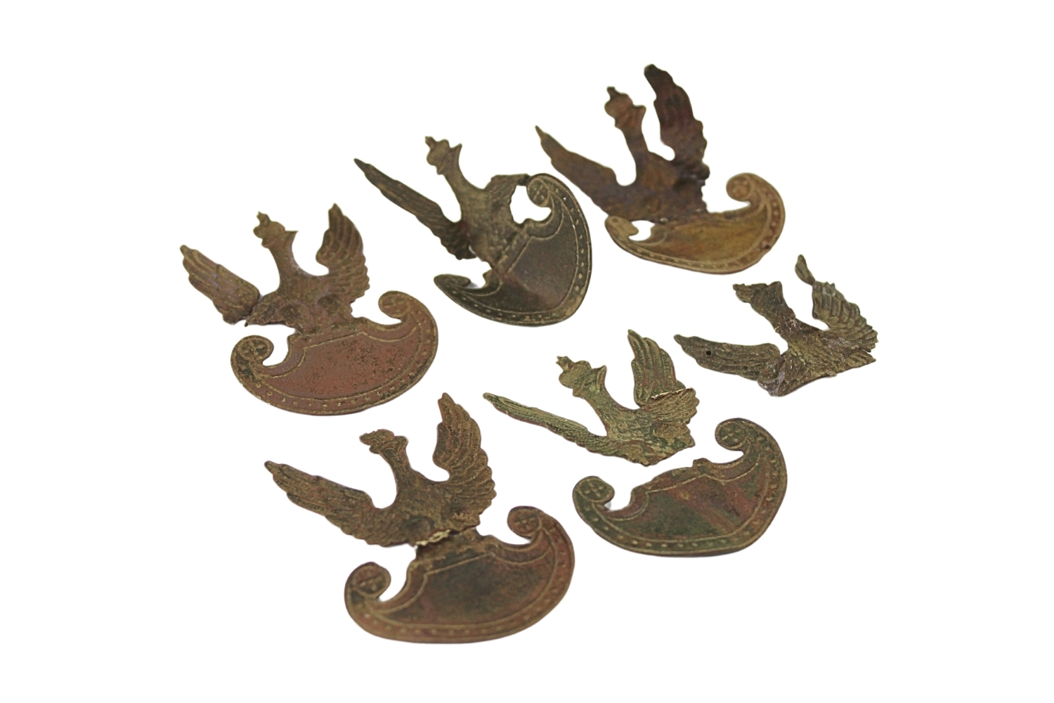 II RP Zestaw reliktów orłów wz.19 