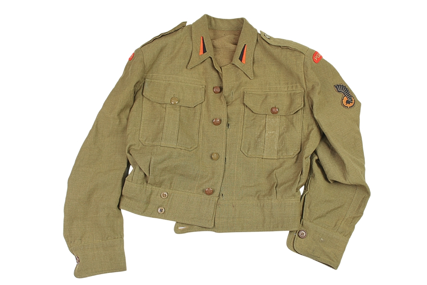 PSZnZ WCZESNA BLUZA BATTLEDRESS DENIM 1. PUŁK PANCERNY 1. DYWIZJA PANCERNA