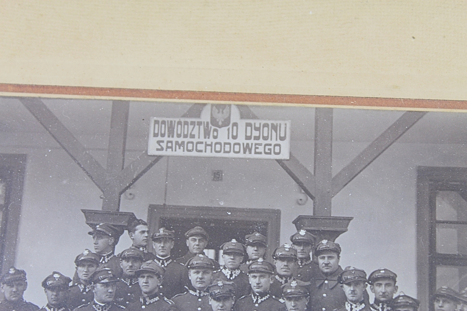 II RP ZDJĘCIE DOWÓDZTWO 10 DYONU SAMOCHODOWEGO