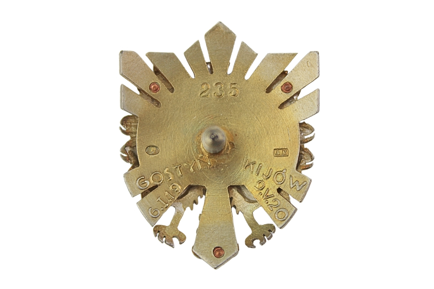 II RP Odznaka oficerska 60 Pułk Piechoty Srebro Nagalski 