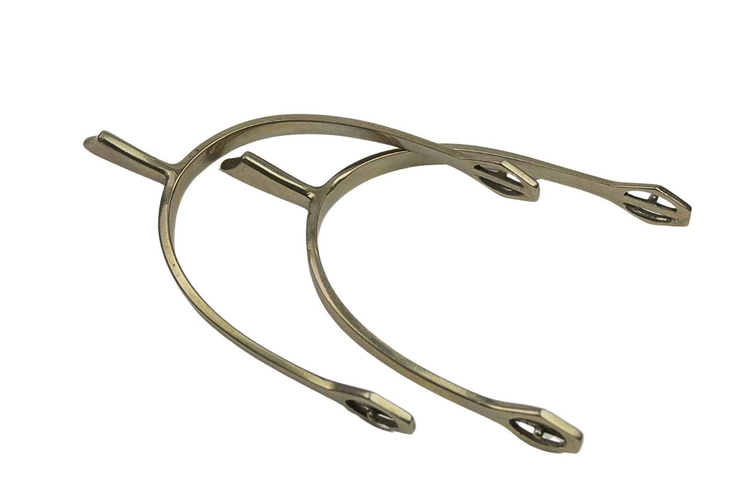 II RP Ostrogi oficerskie biały metal