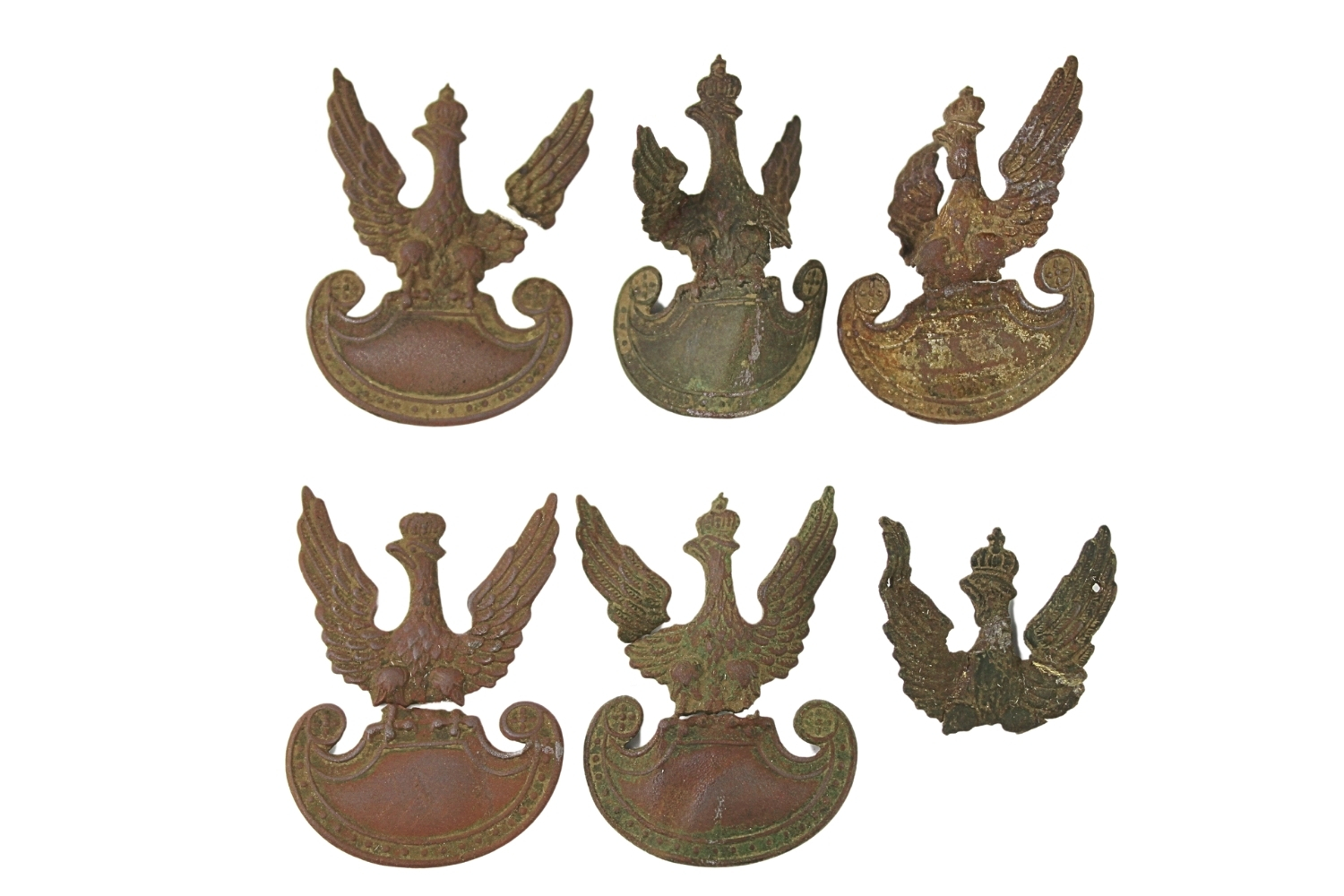 II RP Zestaw reliktów orłów wz.19 