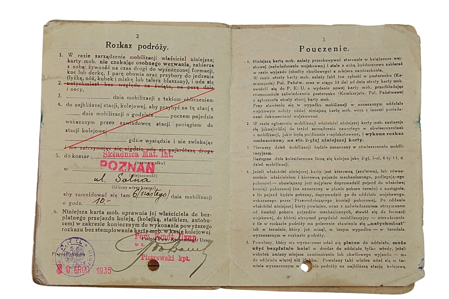 II RP Książeczka Wojskowa 57 Pułk Piechoty