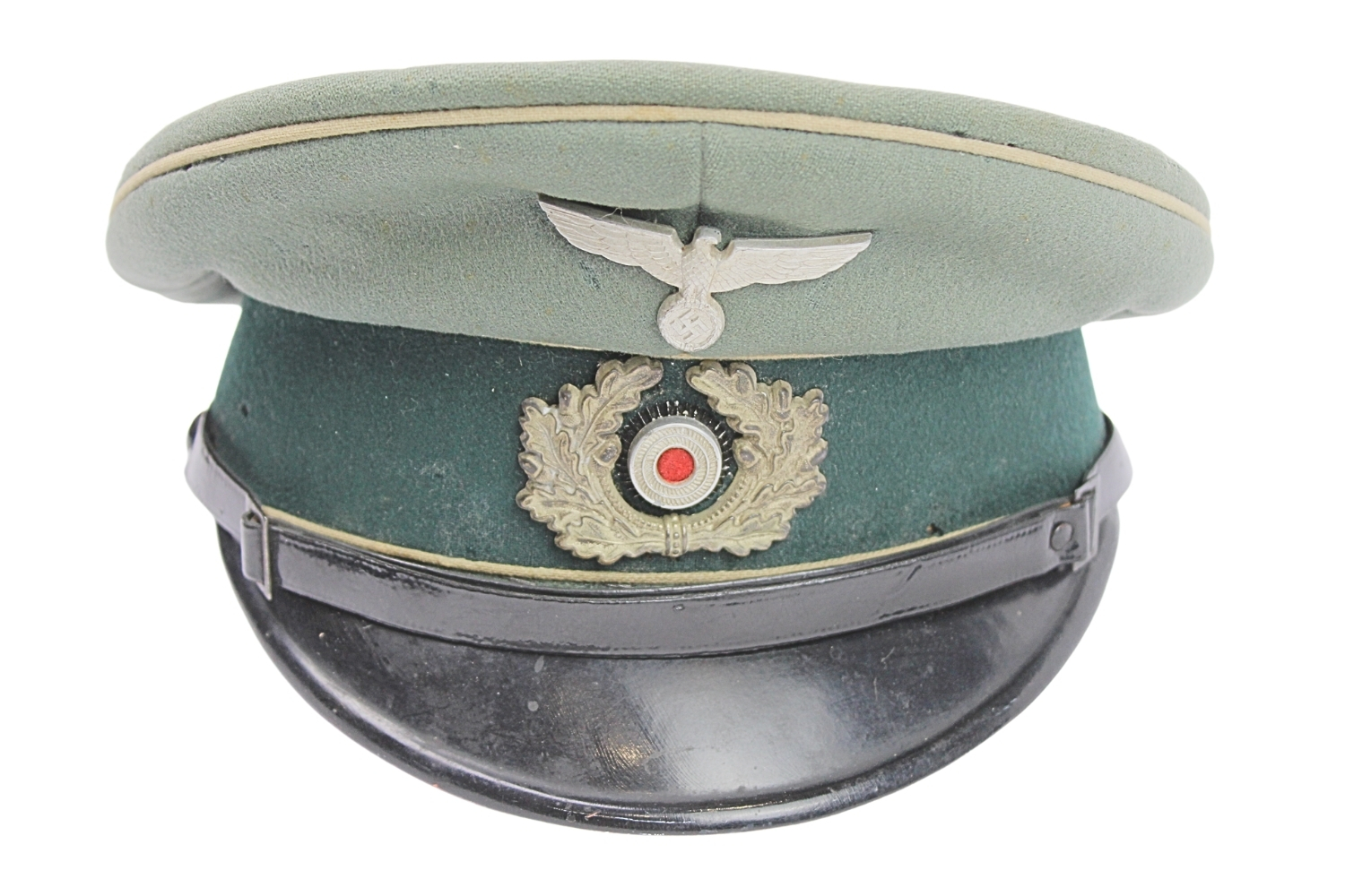 II Wojna Światowa III Rzesza - Czapka garnizonowa piechoty Wehrmachtu