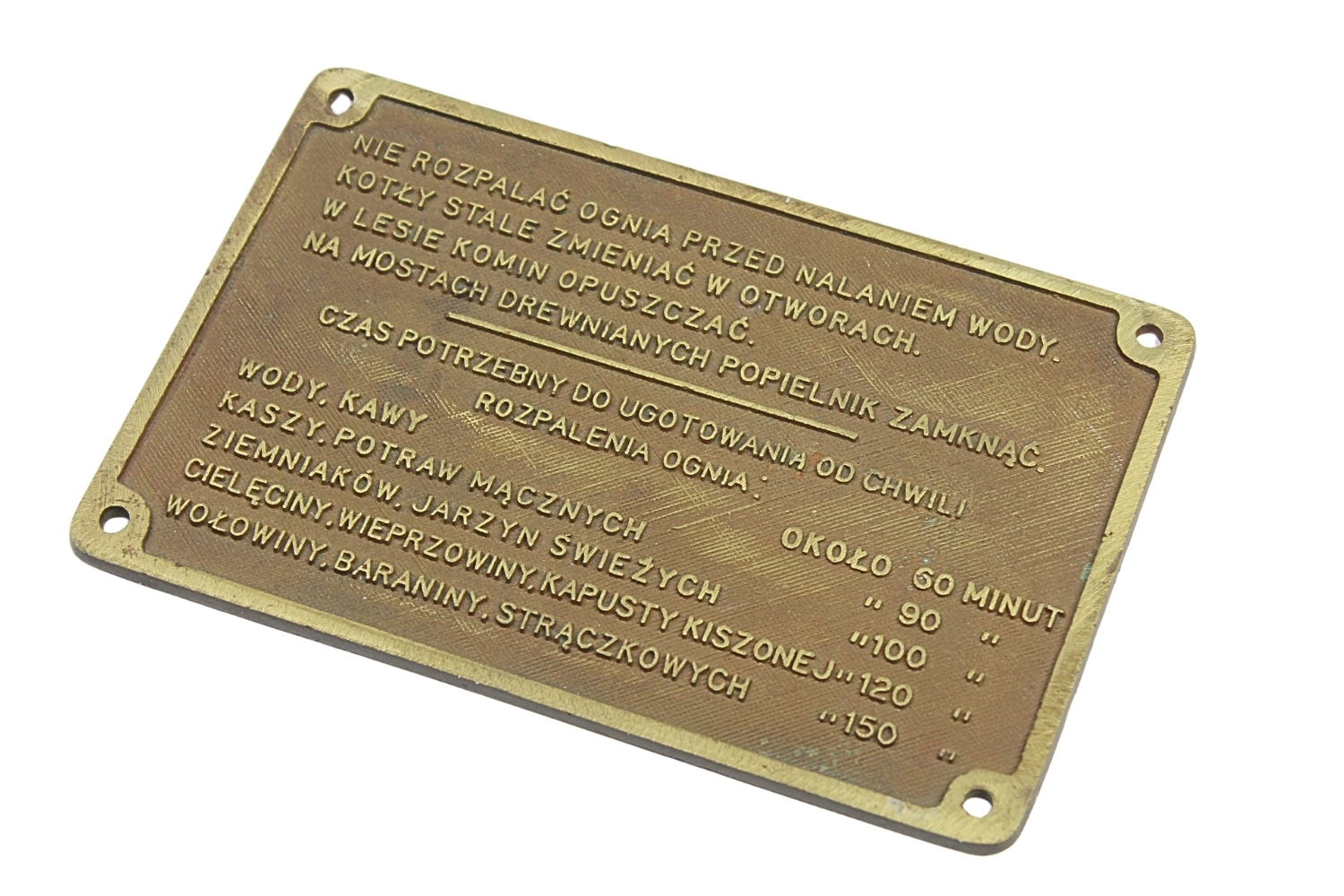 II RP Tablica informacyjna z kuchni polowej rzadkość