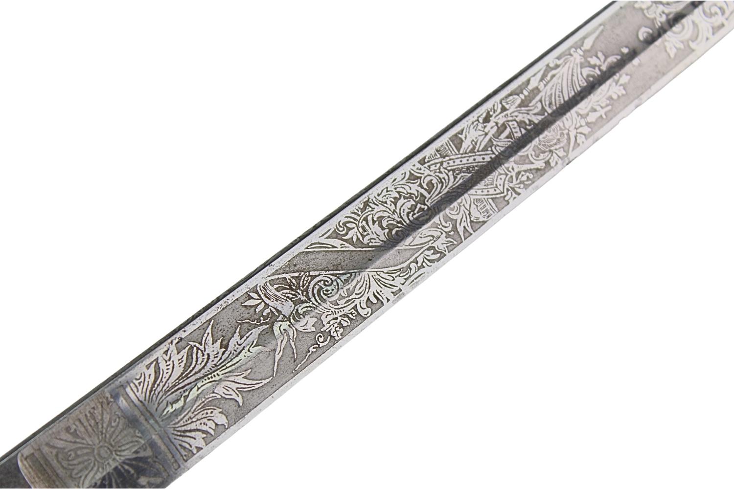 Szabla oficerska Niemcy Dekor