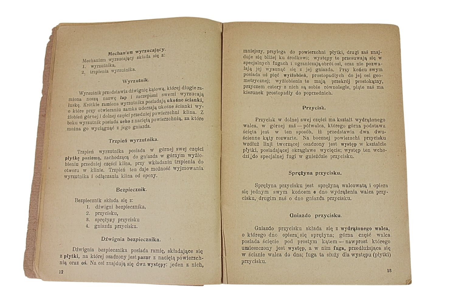 II RP Artyleria OPIS WŁOSKIEJ ARMATY POLOWEJ 75/906