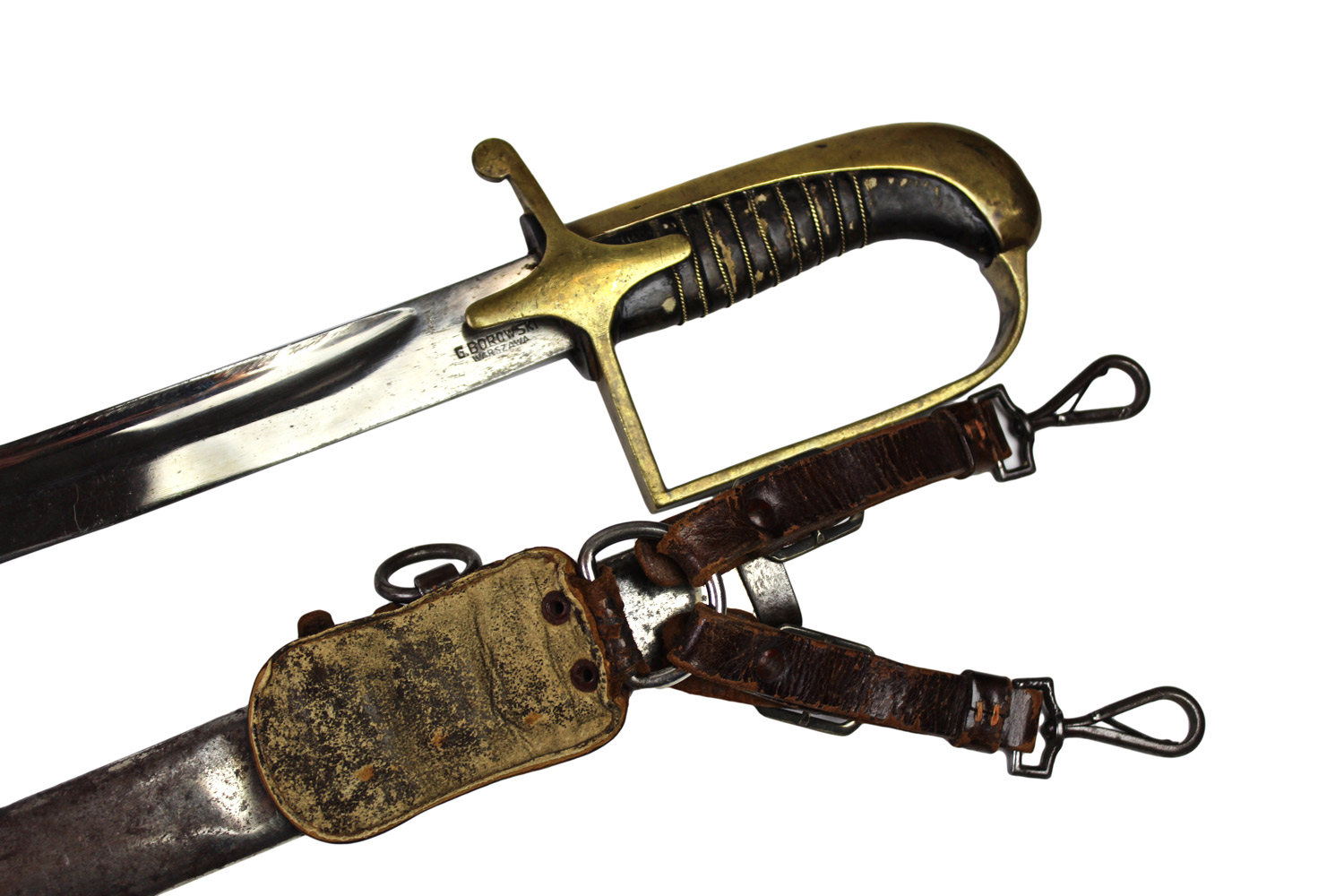 II RP Szabla oficerska wz.21 22 G. Borowski Warszawa z żabką