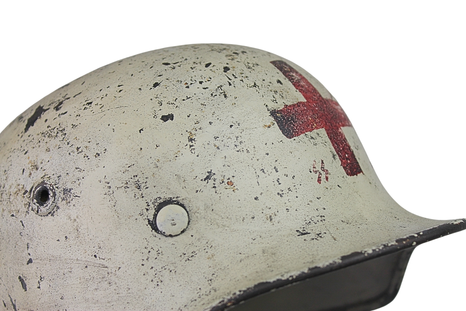 HEŁM M40 SANITARIUSZ SS w kamuflażu zimowym