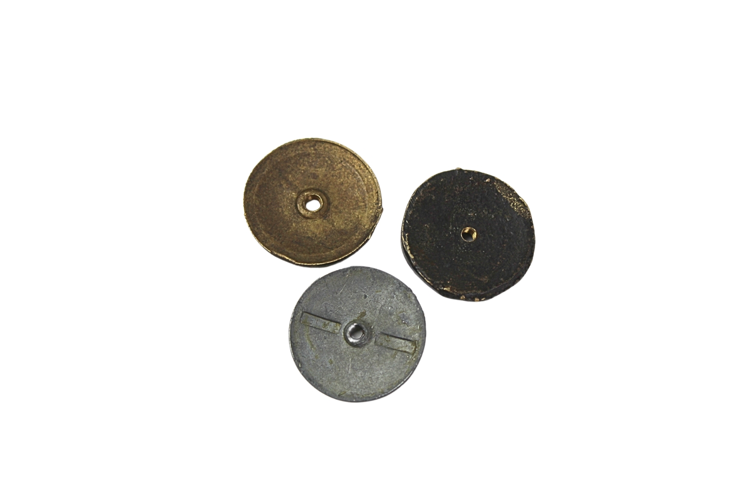 Zestaw kopii nakrętek do odznak Nagalski, Michrowski, Grabski 