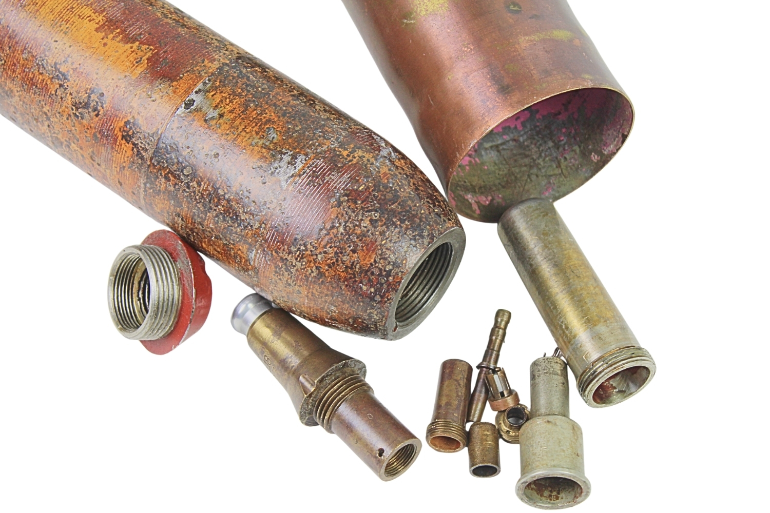 II RP NABÓJ SCHNEIDER 75MM wz.97 z granatem wz.15 SKORUPA DEKORACYJNA