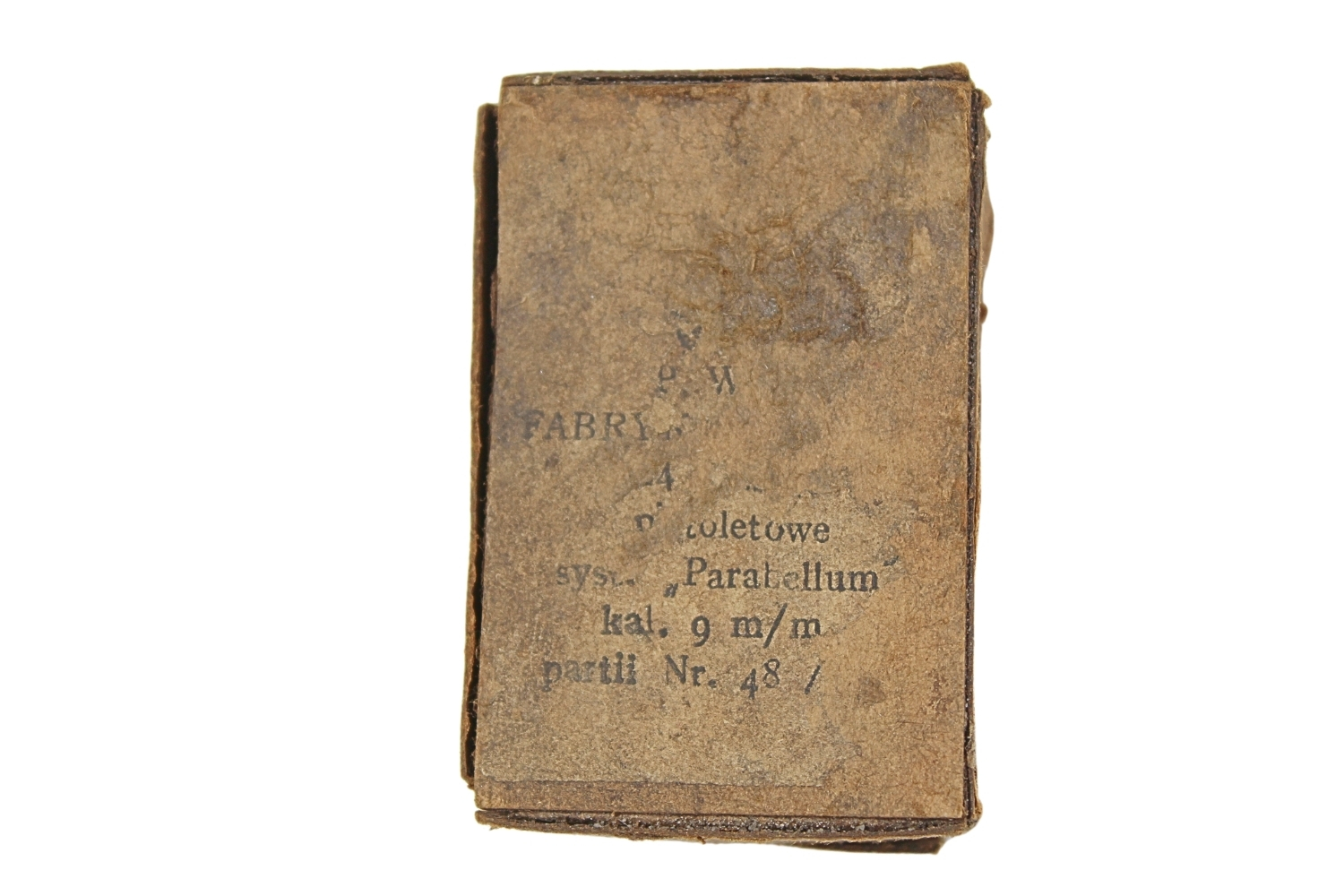 II RP OPAKOWANIE NA 24SZT. AMUNICJI VIS 9MM P.W.U. F.A. 1939 RZADKOŚĆ