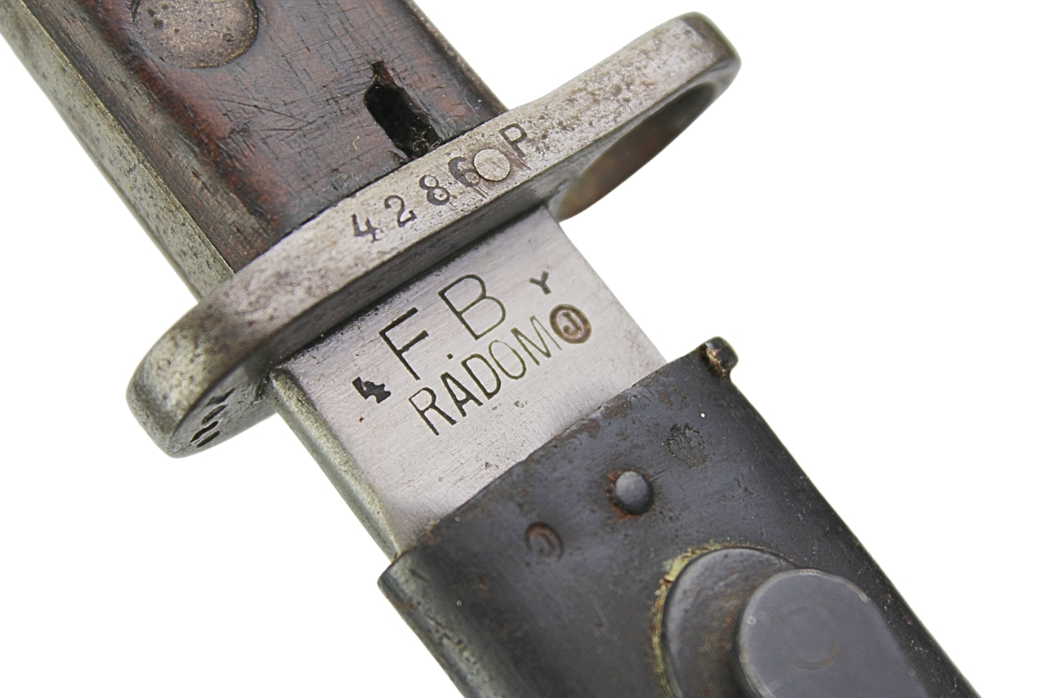 II RP Bagnet wz.28 F.B. Radom o podwyższonej kontroli „Jotka” pochwa orzełek