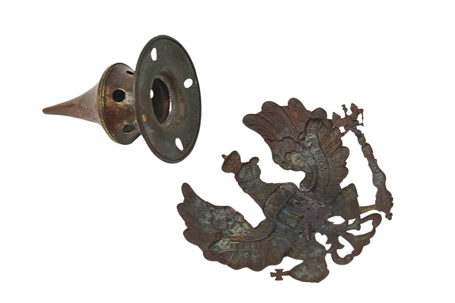 Orzeł z kominkiem z Pickelhaube