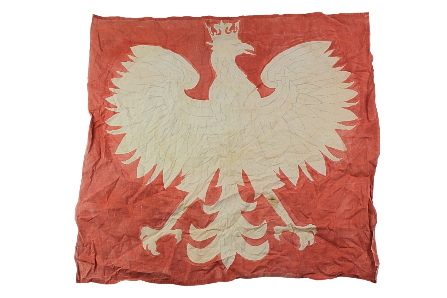 II RP Flaga z godłem Państwowym