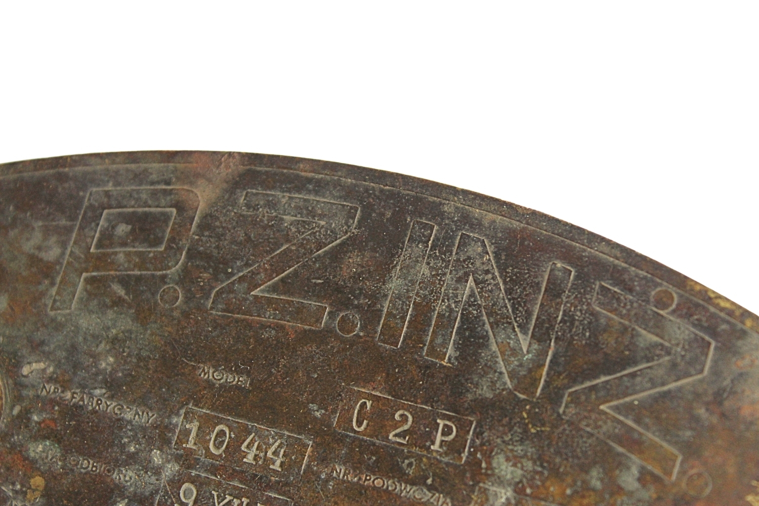 II RP Tabliczka znamionowa P.Z. INŻ C2P  7TP unikat 