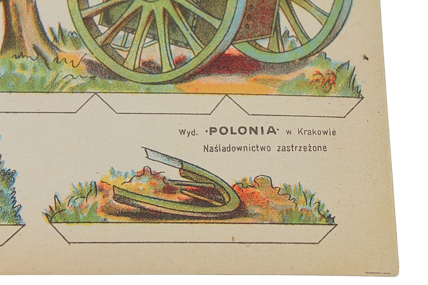 II RP KARTONOWE ŻOŁNIERZYKI WP - Artyleria Wyd. „Polonia” w Krakowie Rzadkość 