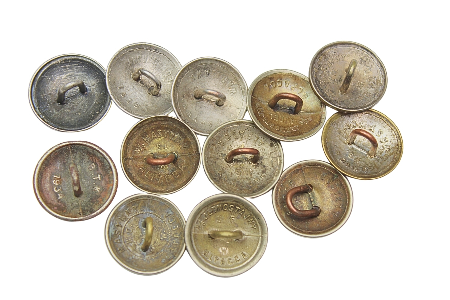 II RP Zestaw guzików Mundurowych wz.28