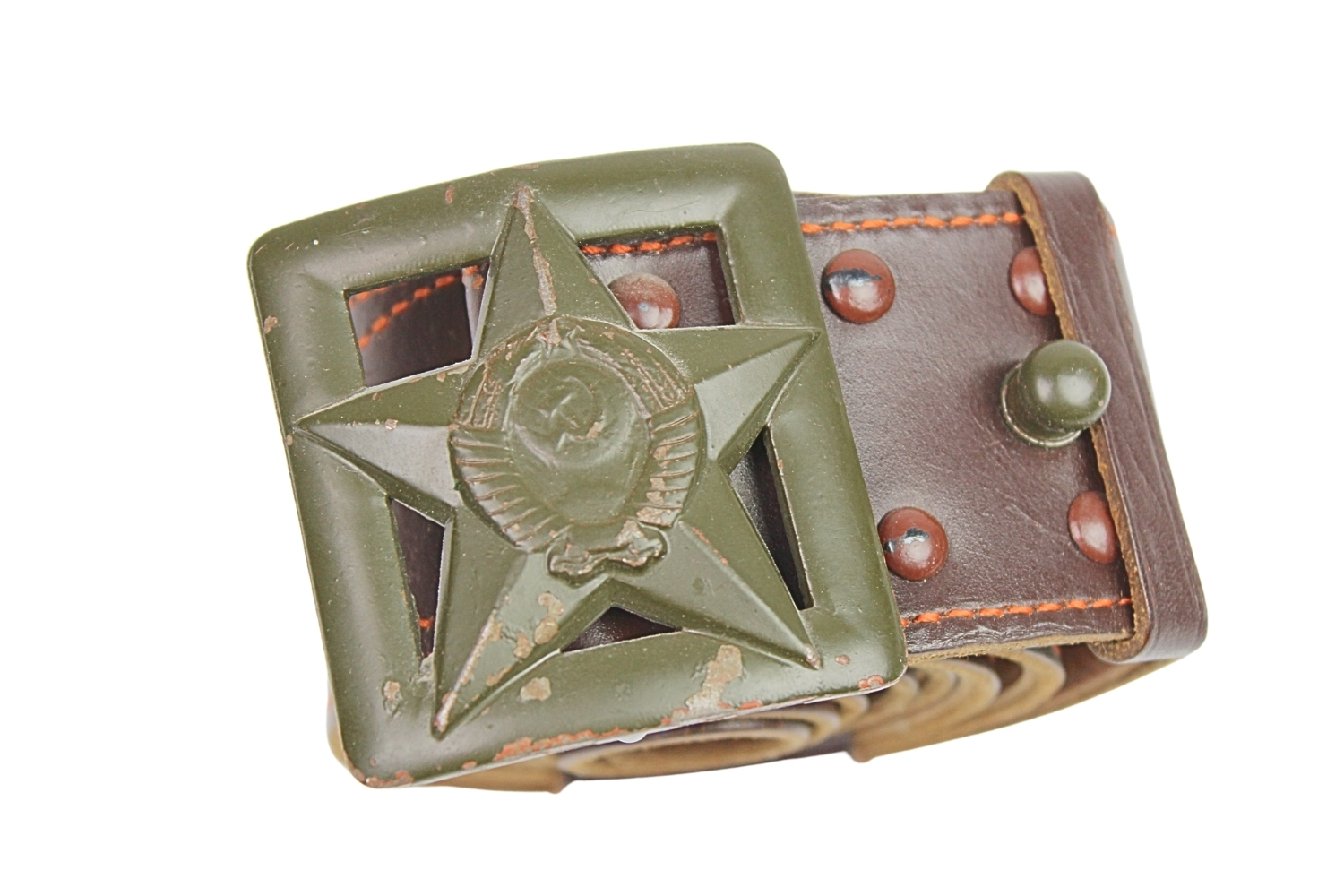 Pas z klamrą oficerską radziecki