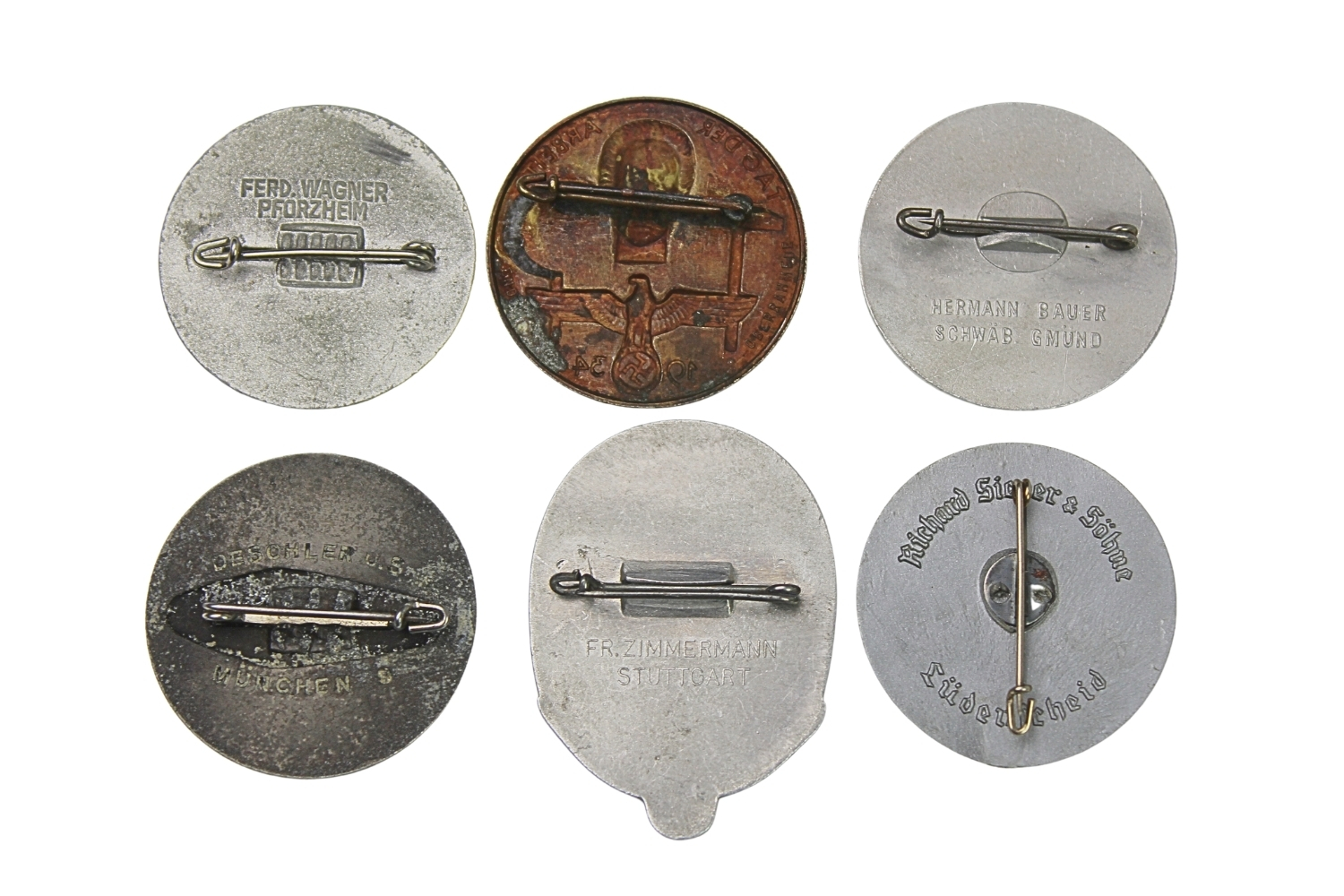 ZESTAW 6 ODZNAK Niemieckich TAG DER ARBEIT