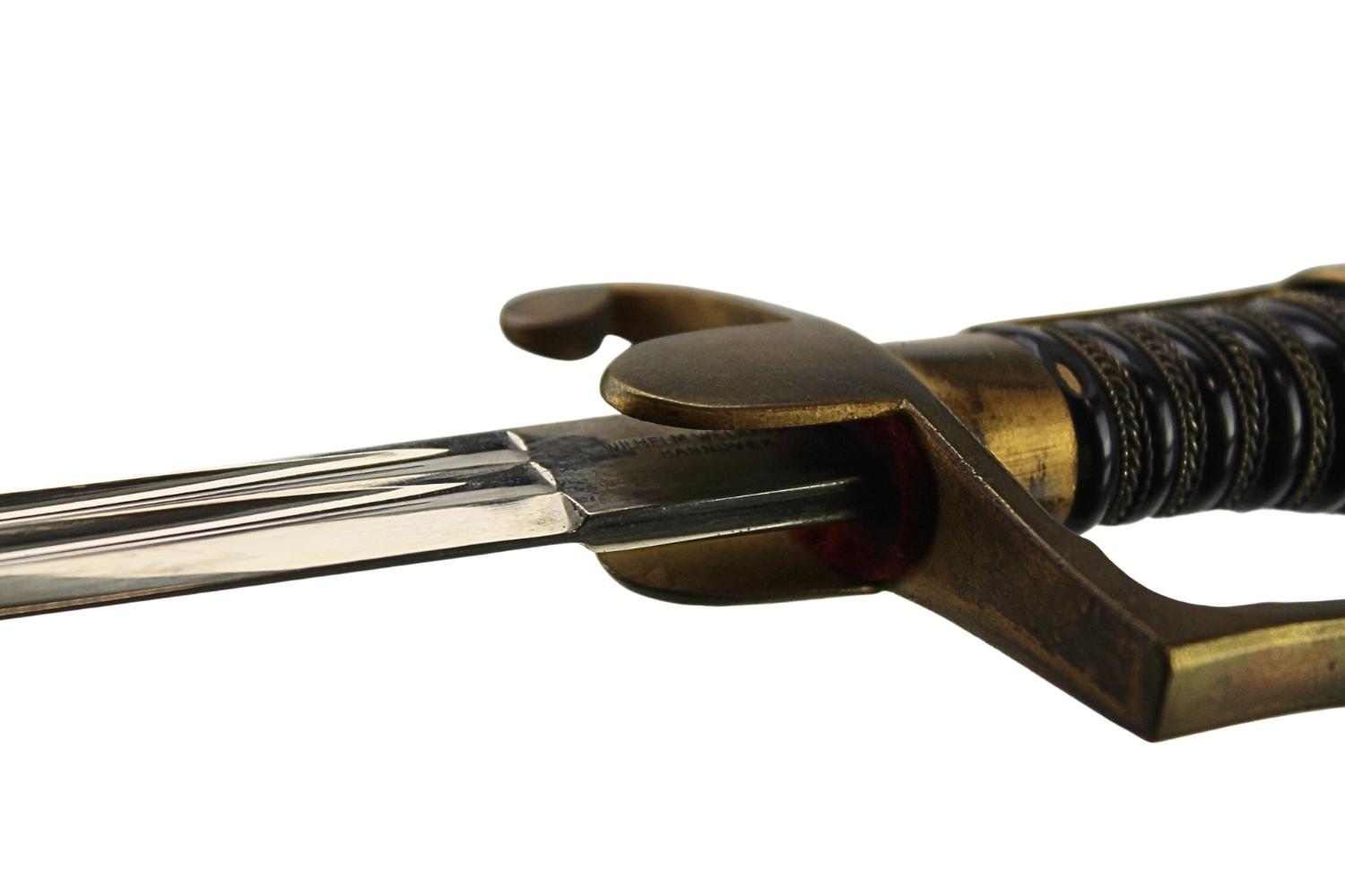 PAŁASZ NIEMIECKI WKC WILHELM WELLHAUSEN HANNOVER