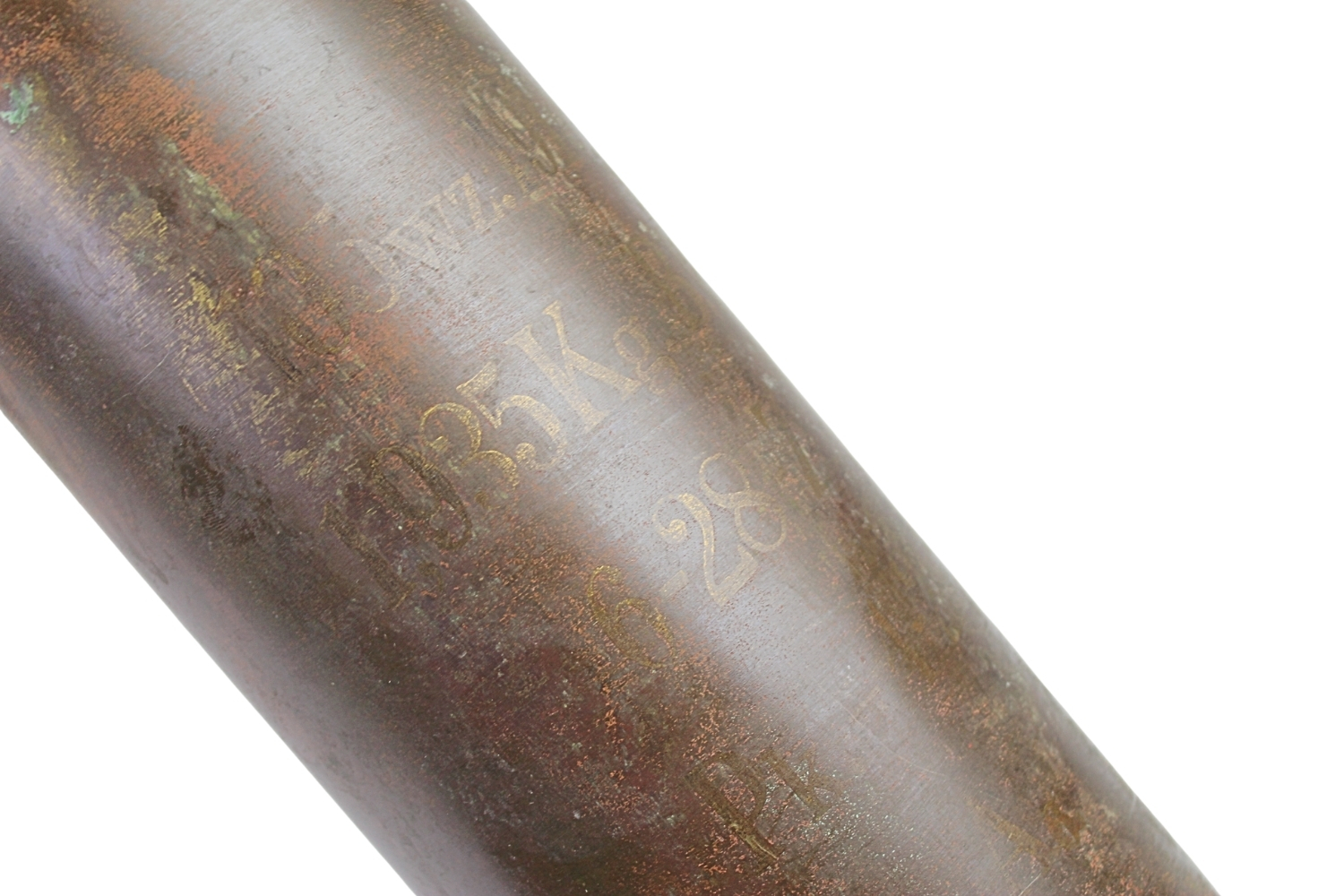 II RP ŁUSKA Z POCISKIEM armata 105mm SCHNEIDER wz.1913 Skorupa Dekoracyjna