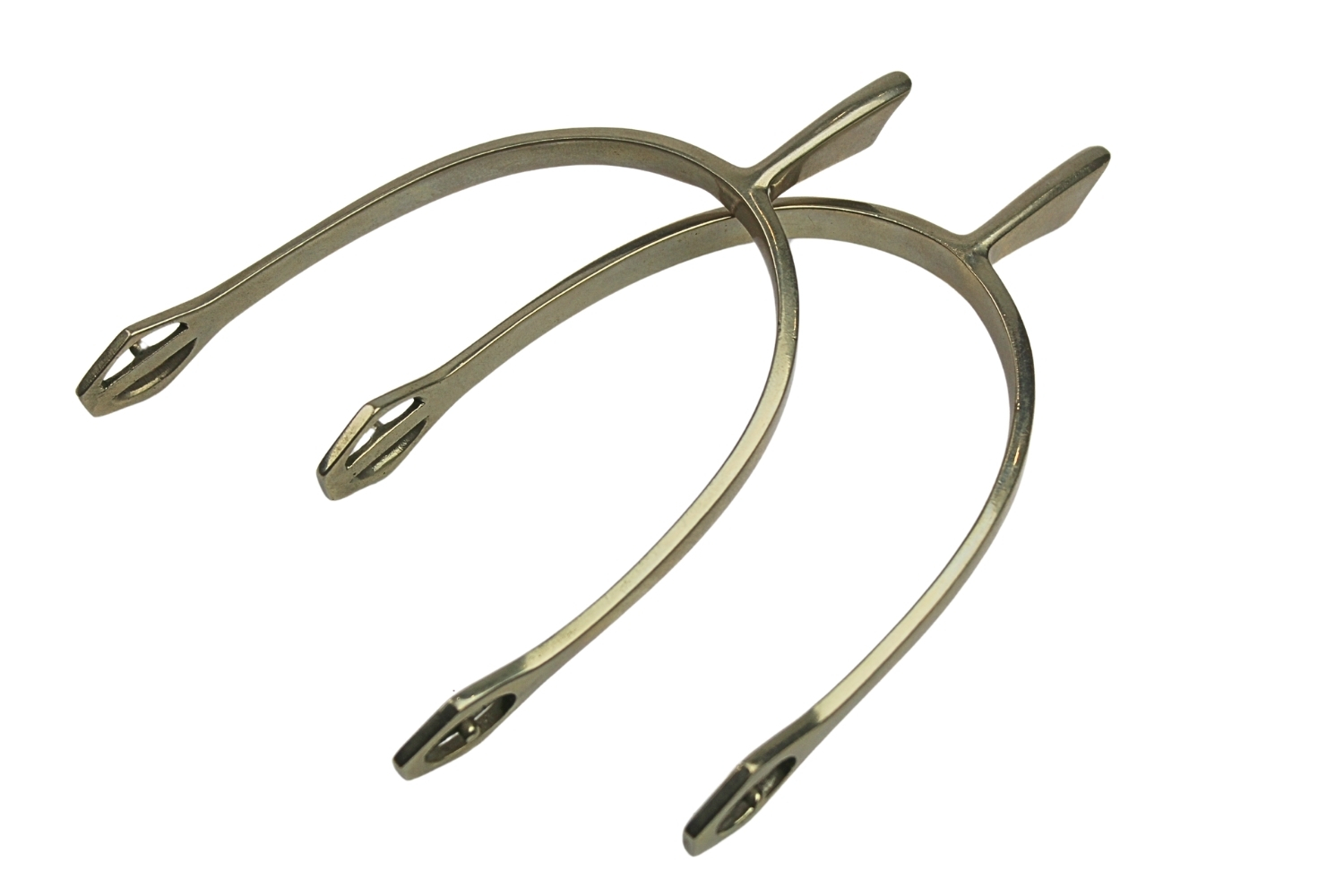 II RP Ostrogi oficerskie biały metal