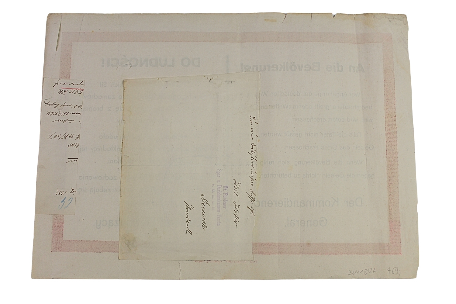 PLAKAT ODEZWA DO LUDNOŚCI 1939 Rzadkość