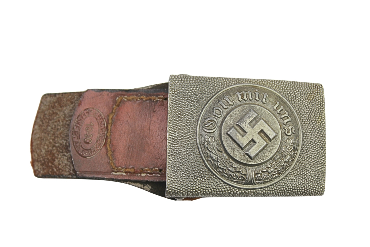 Klamra Policji ze skórką E.Ferd. Wiedmann Frankfurt 1940