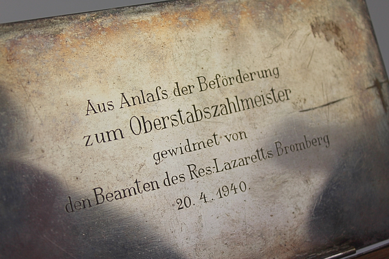 Szkatuła pamiątkowa Niemcy szpital wojskowy Bromberg (Bydgoszcz) 1941