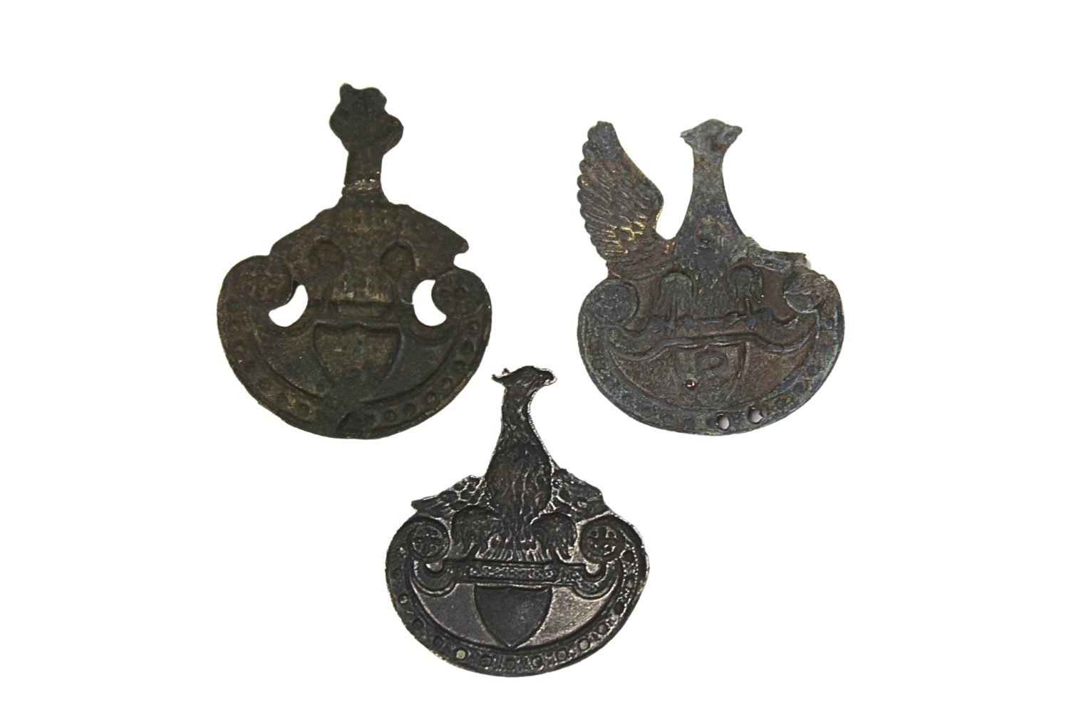 II RP Zestaw reliktów orzełków 