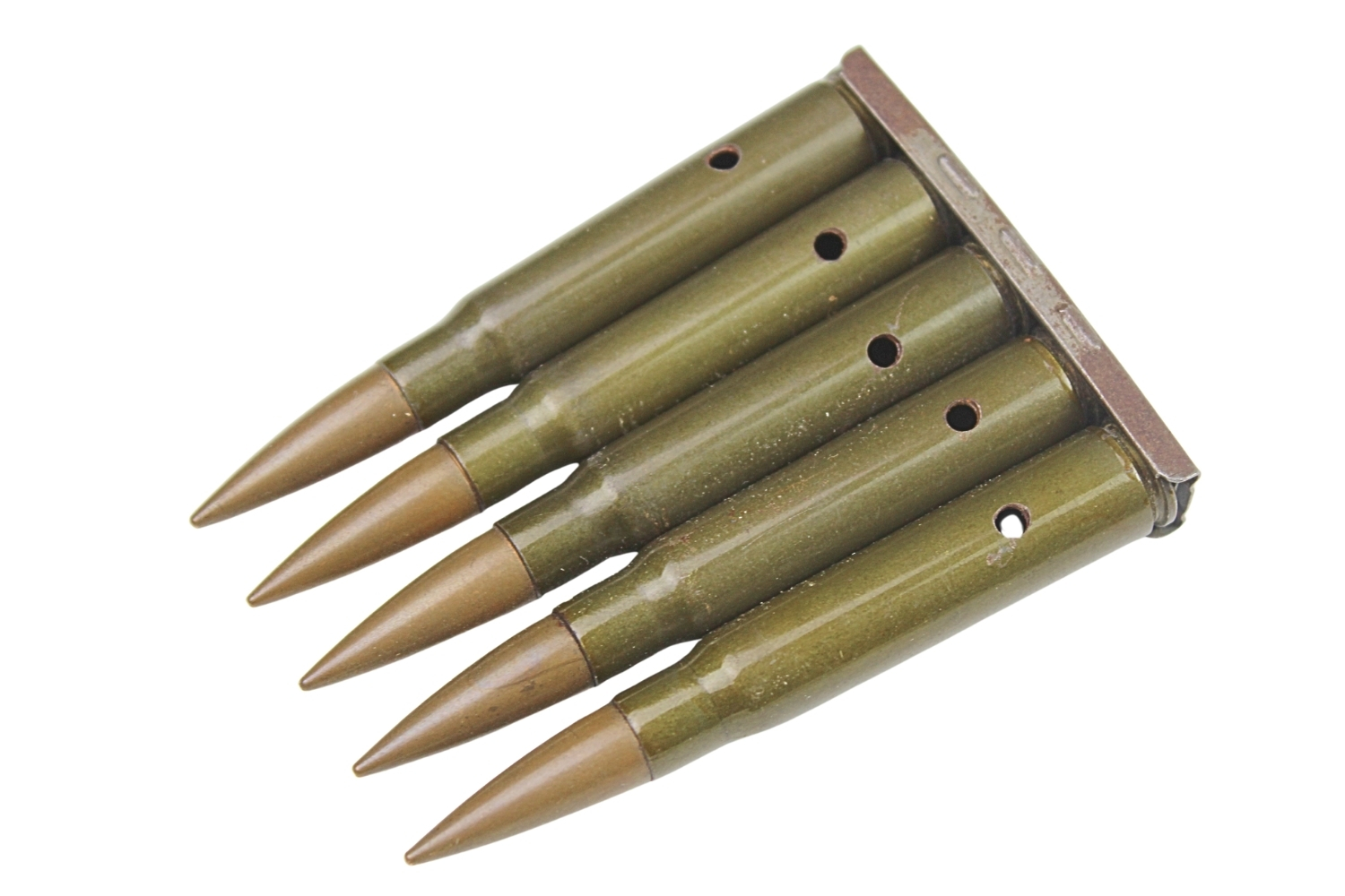 ŁÓDKA Z NABOJAMI Mauser 7,92mm skorupy dekoracyjne