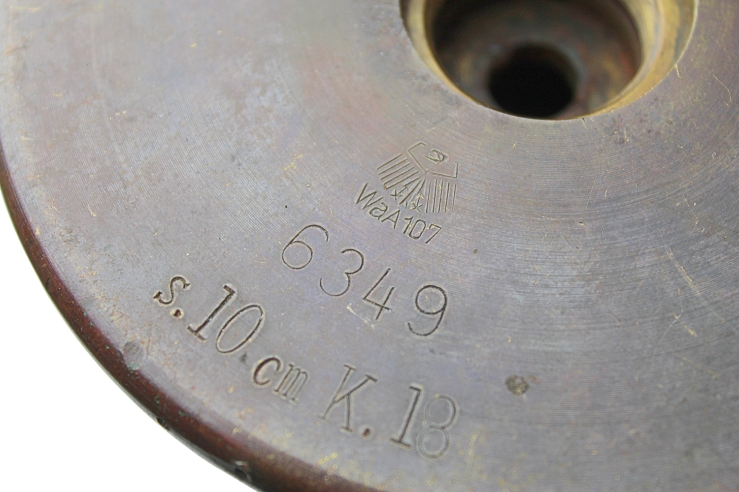 Pocisk z łuską 10cm K18 Niemcy Skorupa Dekoracyjna Rzadkość