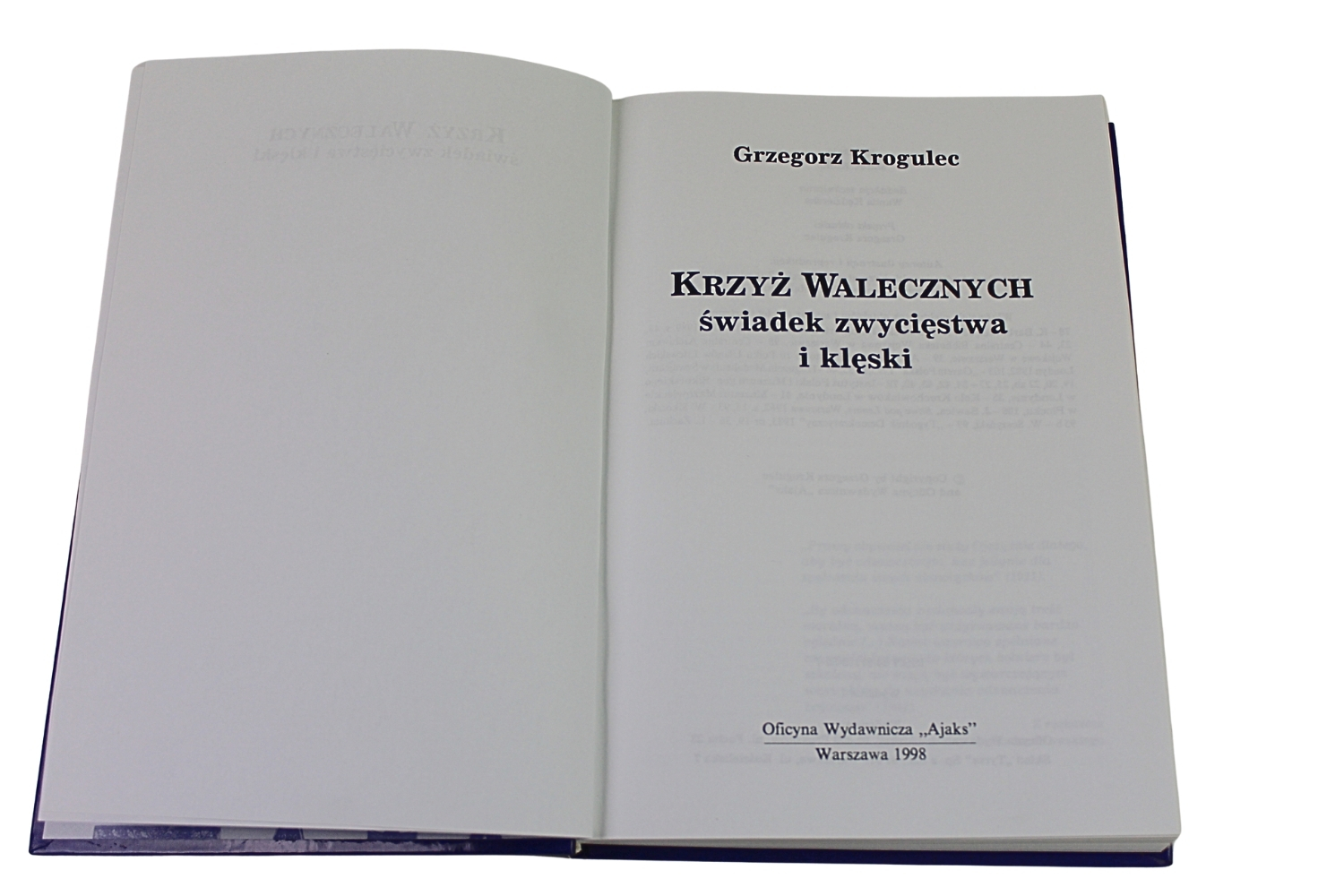 KRZYŻ WALECZNYCH – GRZEGORZ KROGULEC