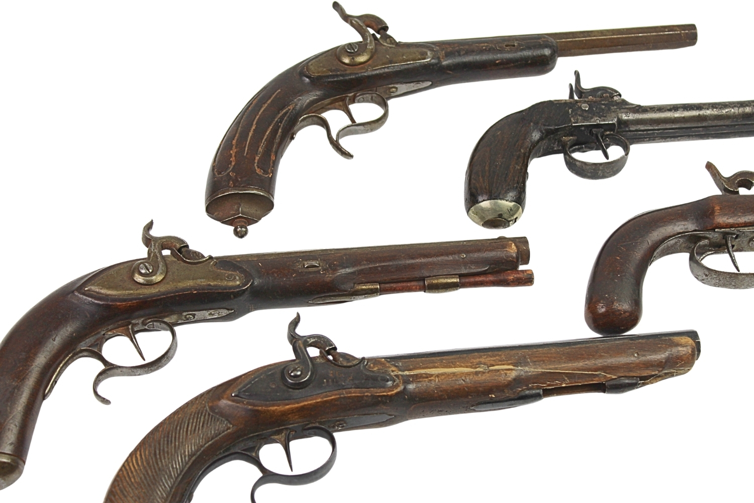 ZESTAW replik 5 PISTOLETÓW KAPISZONOWYCH 