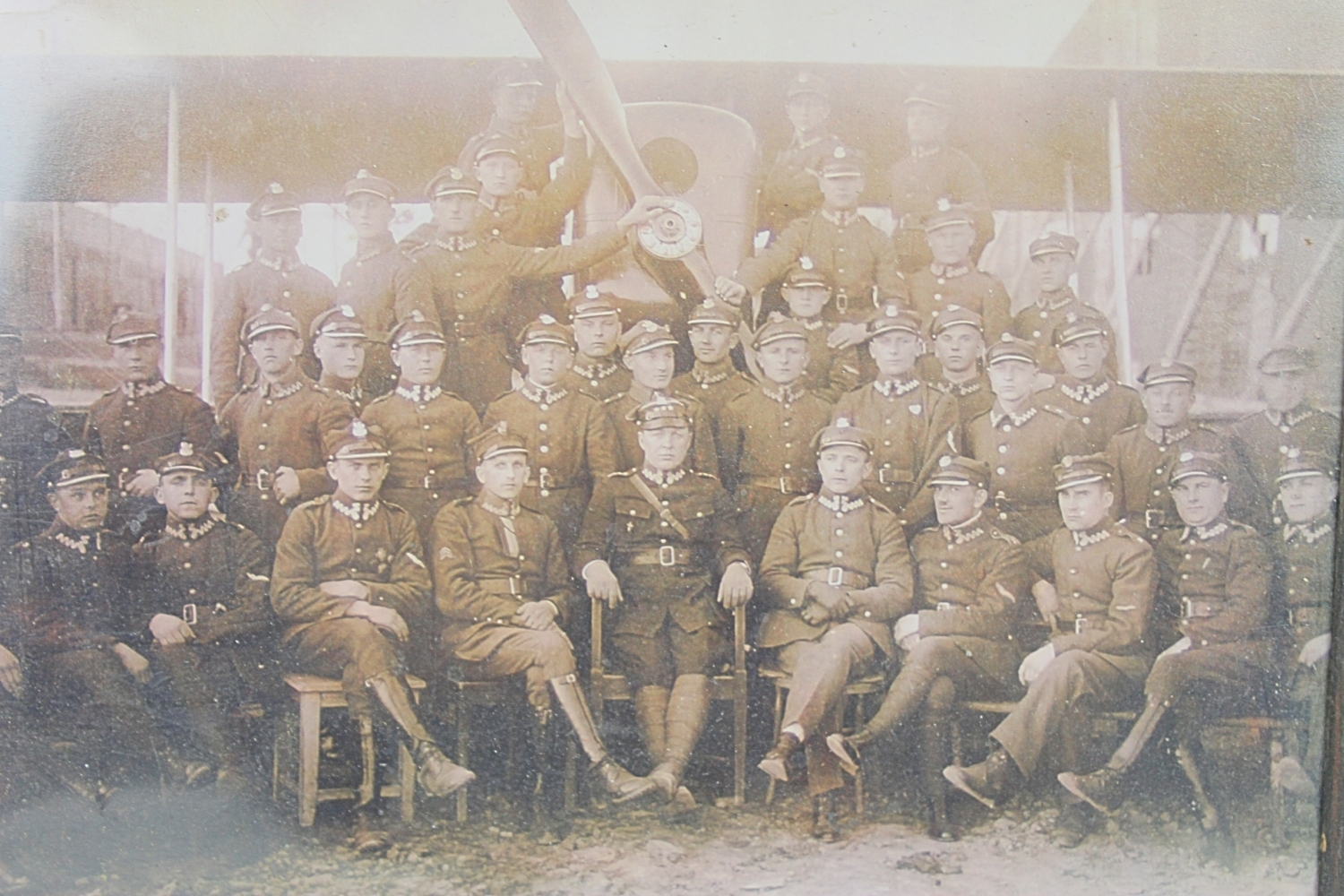 II RP ZDJĘCIE LOTNIKÓW 3 Pułku Lotniczego z Poznania