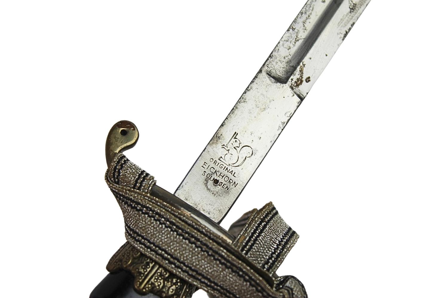 Szpada Oficera SS Eickhorn Solingen z temblakiem