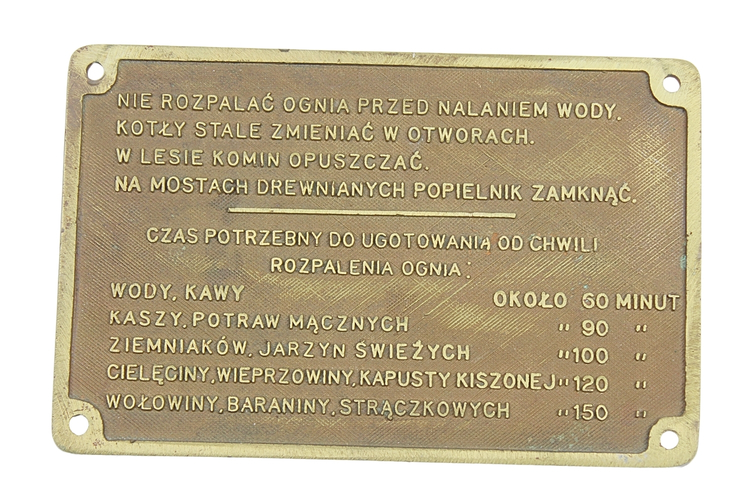 II RP Tablica informacyjna z kuchni polowej rzadkość