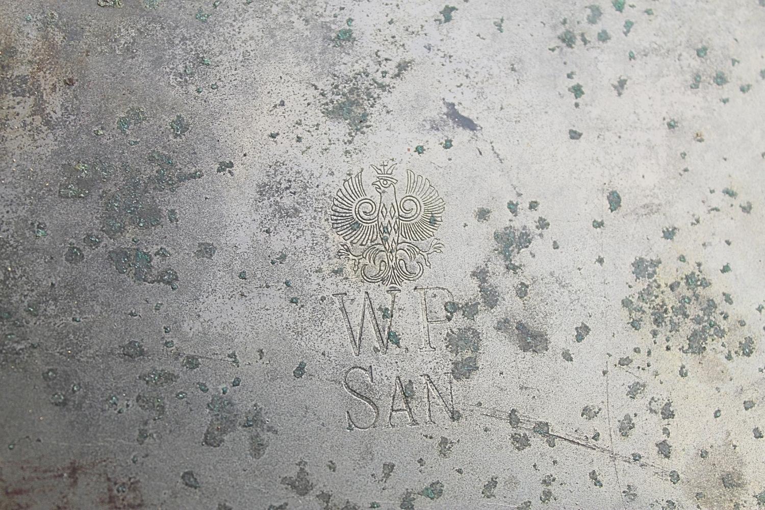 II RP Sterylizator Pojemnik z narzędziami WP SAN A. Mann Warszawa duży